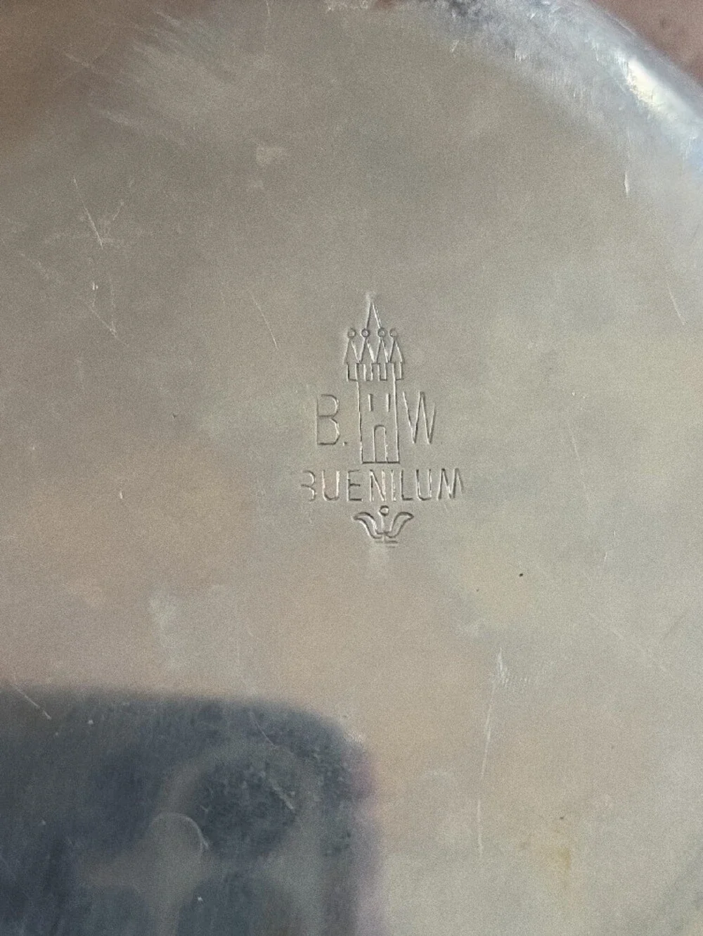 Silver Leaf-Shaped Tray